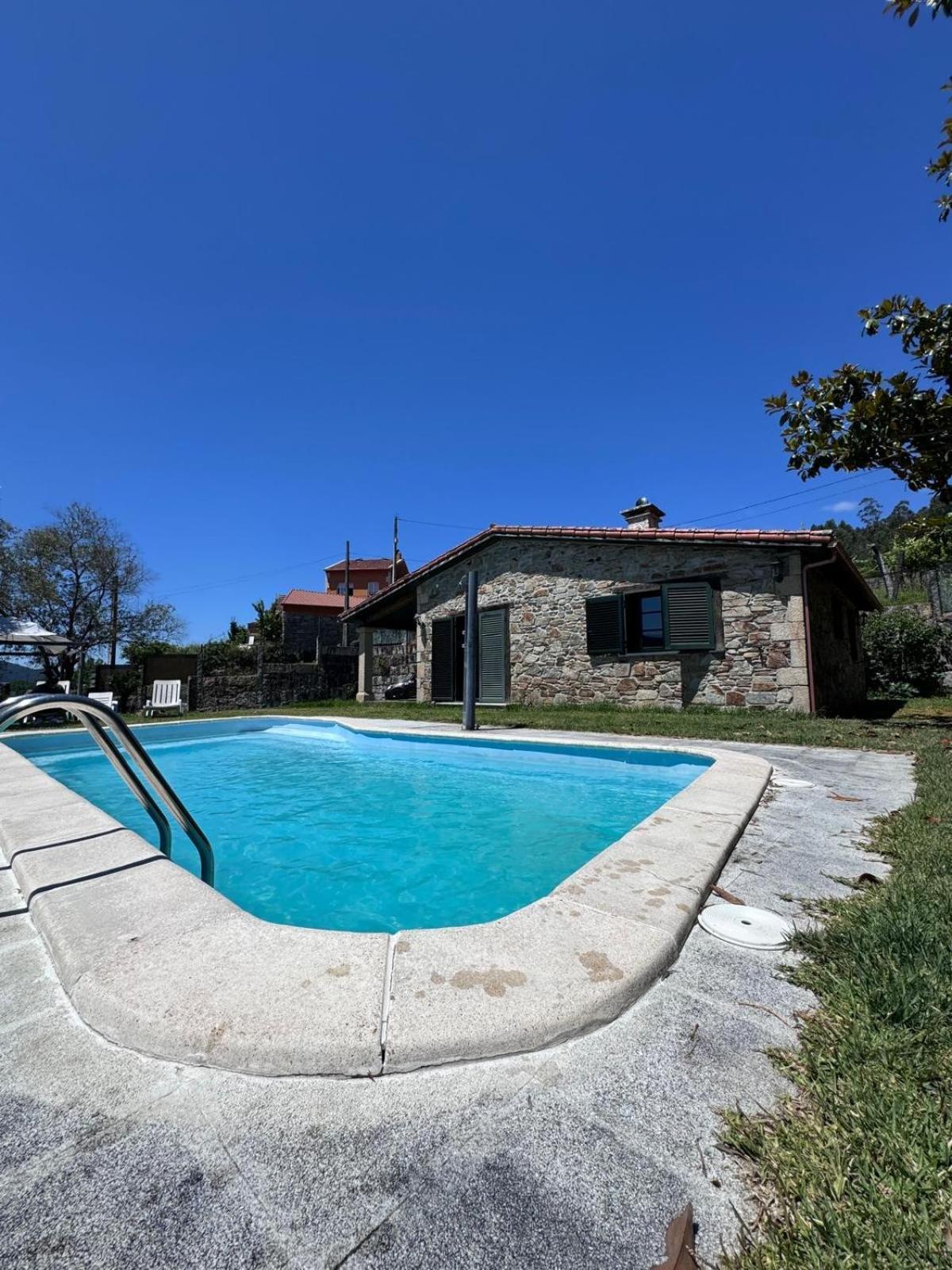 Casa 2 Habitaciones Con Piscina Y Cenador Al Aire Libre Pontevedra Exterior photo